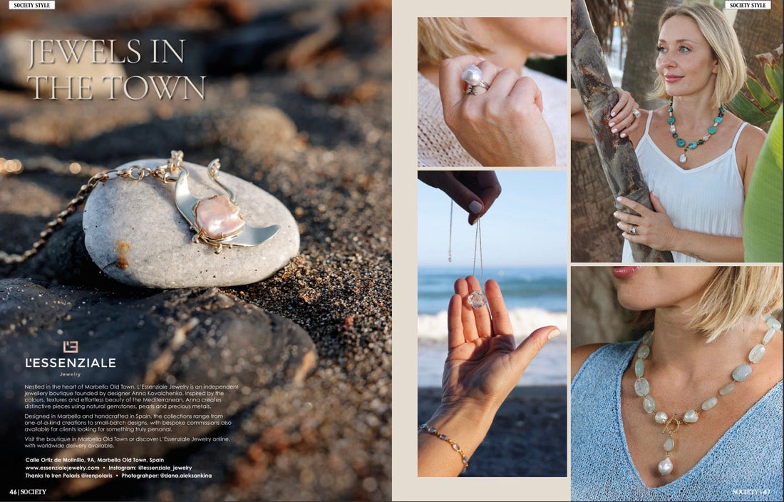L’Essenziale Jewelry Featured in Society Marbella Magazine