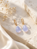 Lavender Quartz Drop Earrings Lavinia
