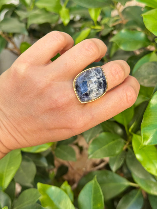 Sodalite Statement Ring