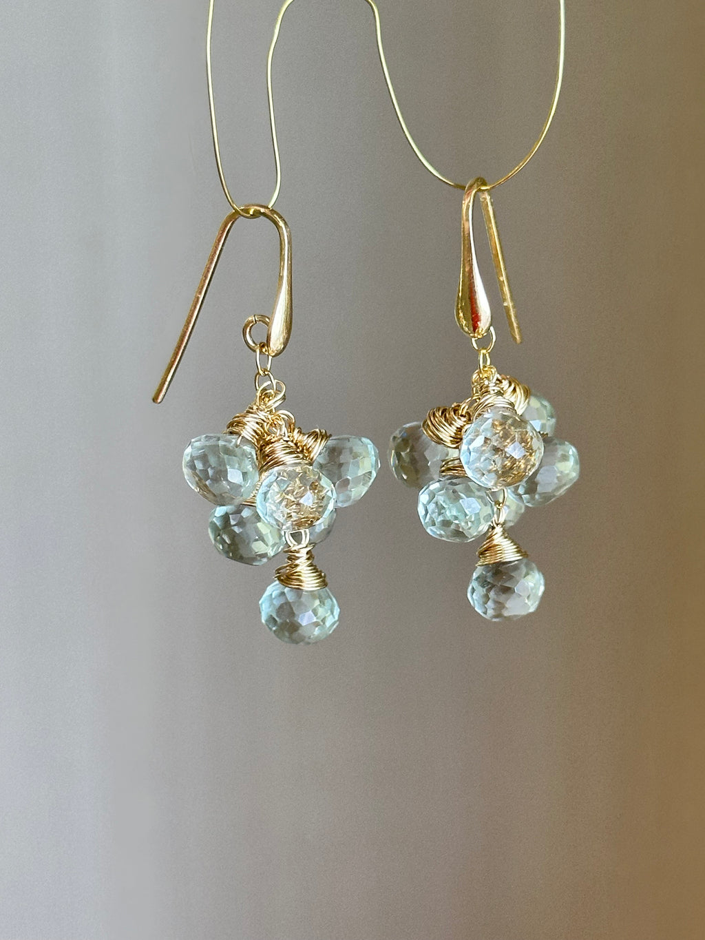 Prasiolite Dangle Earrings