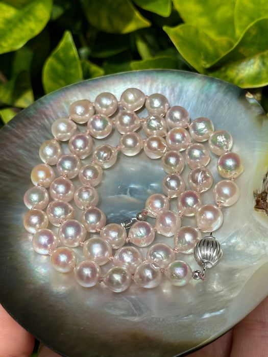 Pink Baroque Akoya Pearl Necklace