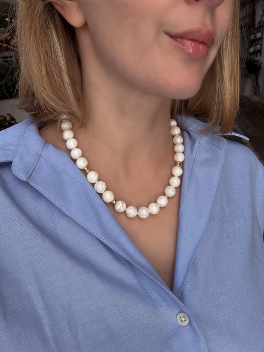 Mother of Pearl Beaded Necklace