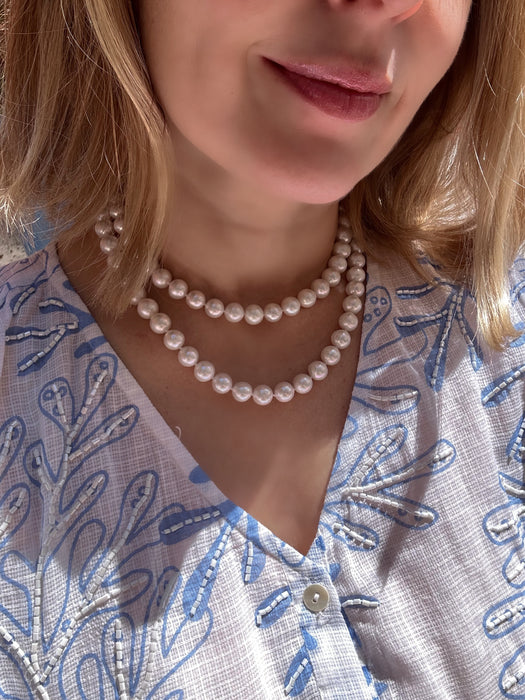 Classic Opera Length Pearl Necklace