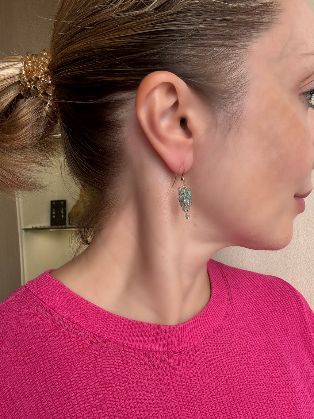 Blue Apatite Drop Earrings