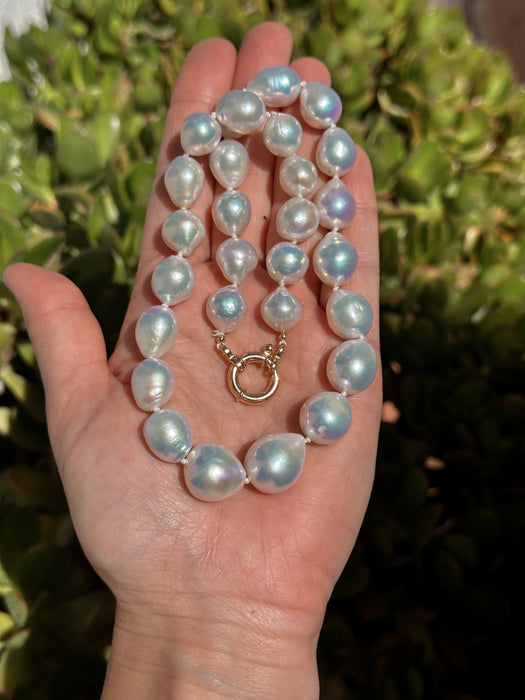 White Edison Pearl Necklace