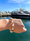 Pearl And Multi Tourmaline Bracelet