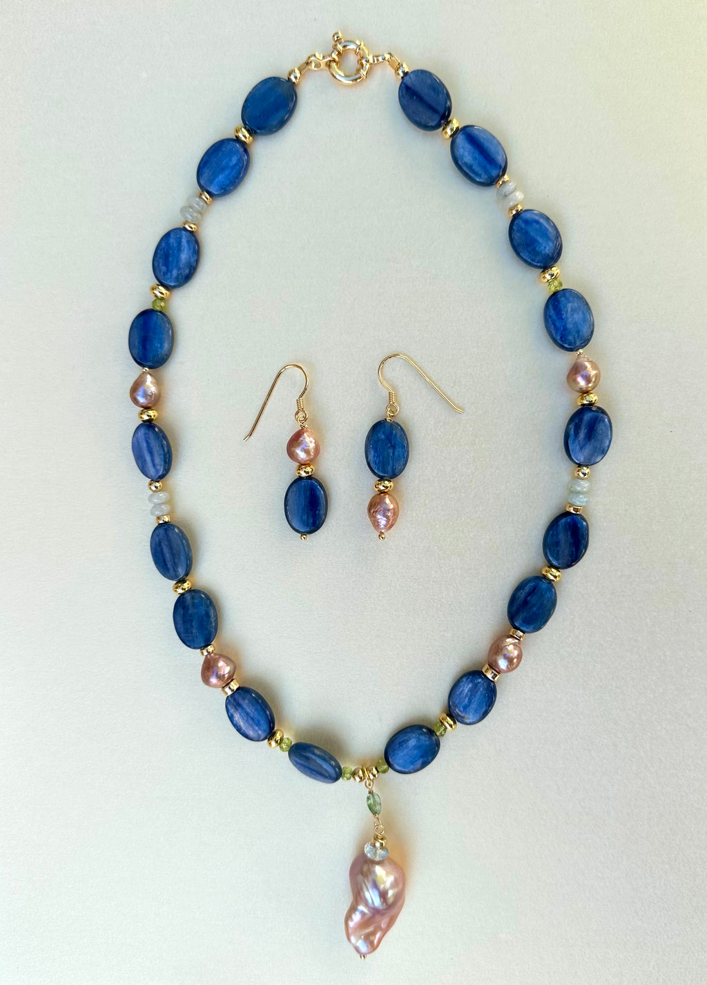 Kyanite Statement Necklace Daria