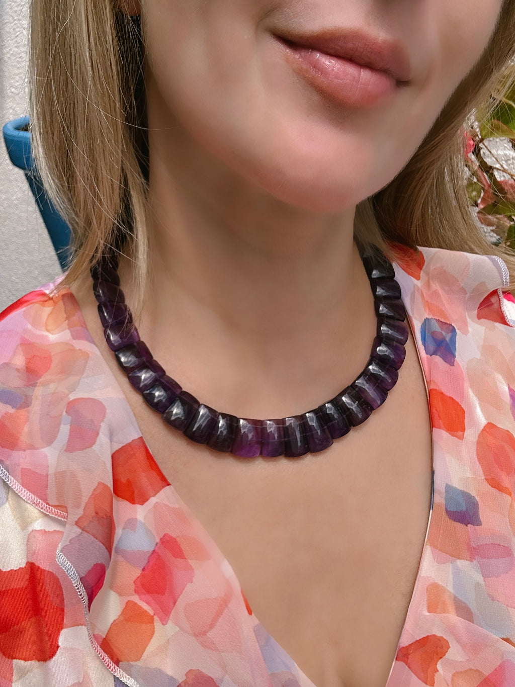 Cleopatra Style Amethyst Choker
