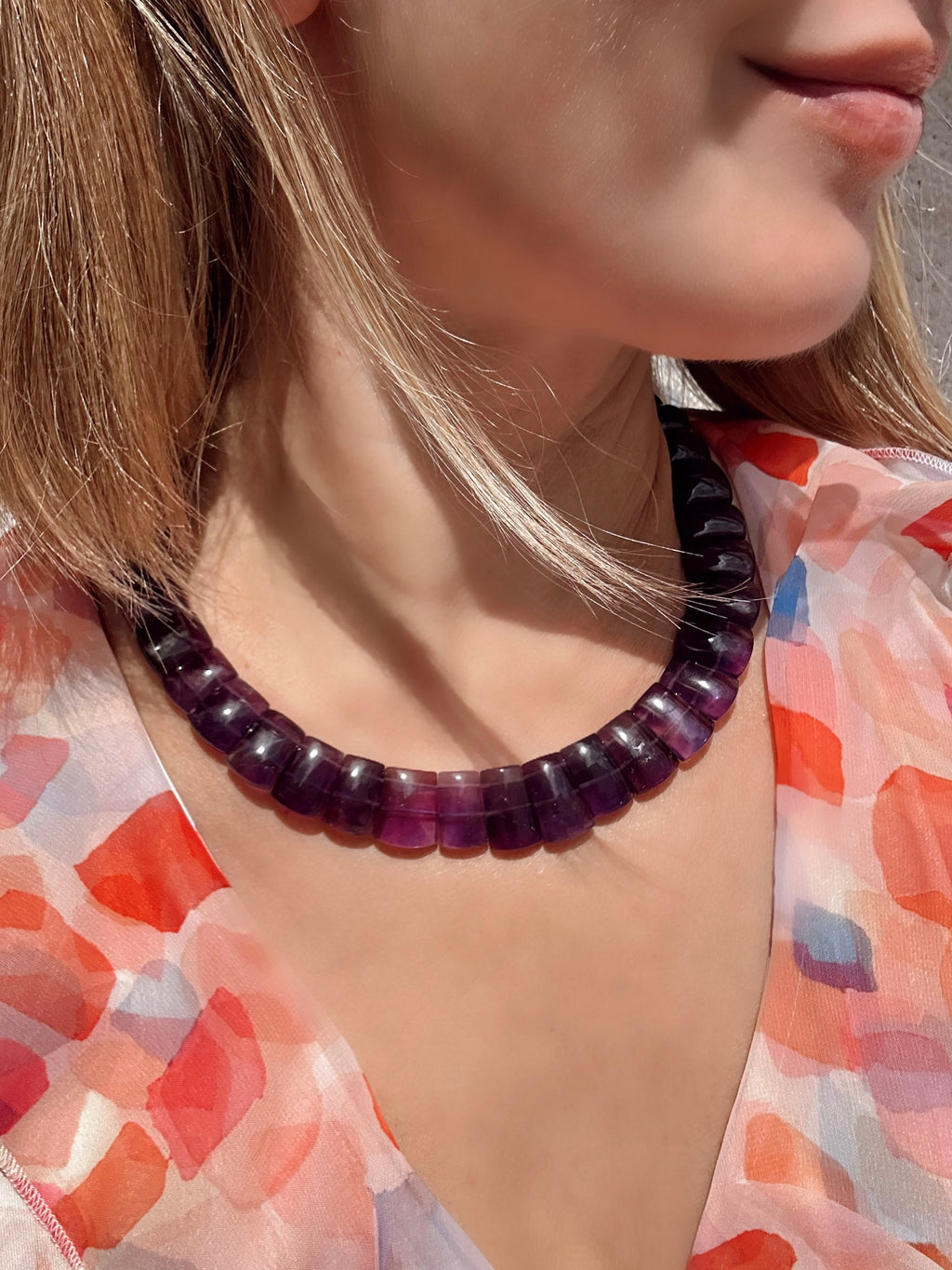 Cleopatra Style Amethyst Choker