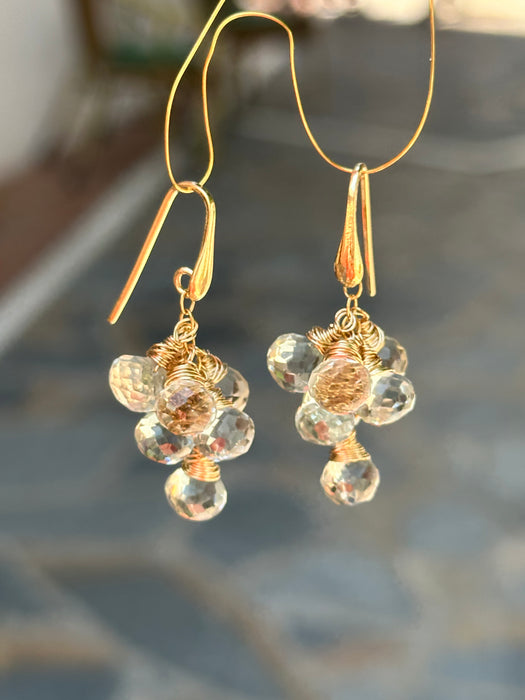 Prasiolite Dangle Earrings