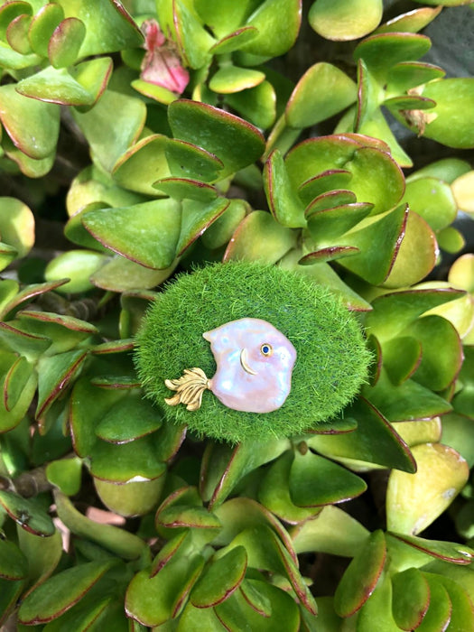 Pearl Fish Brooch