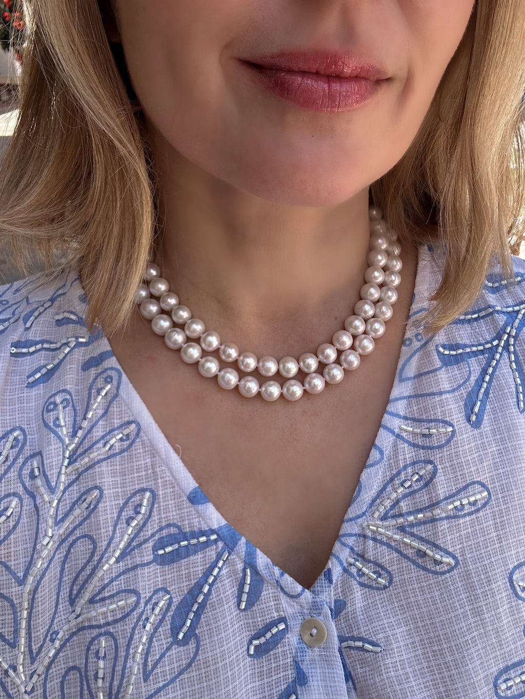 Classic Opera Length Pearl Necklace