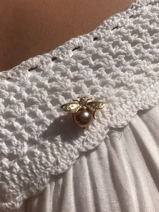 Pearl Bee Brooch