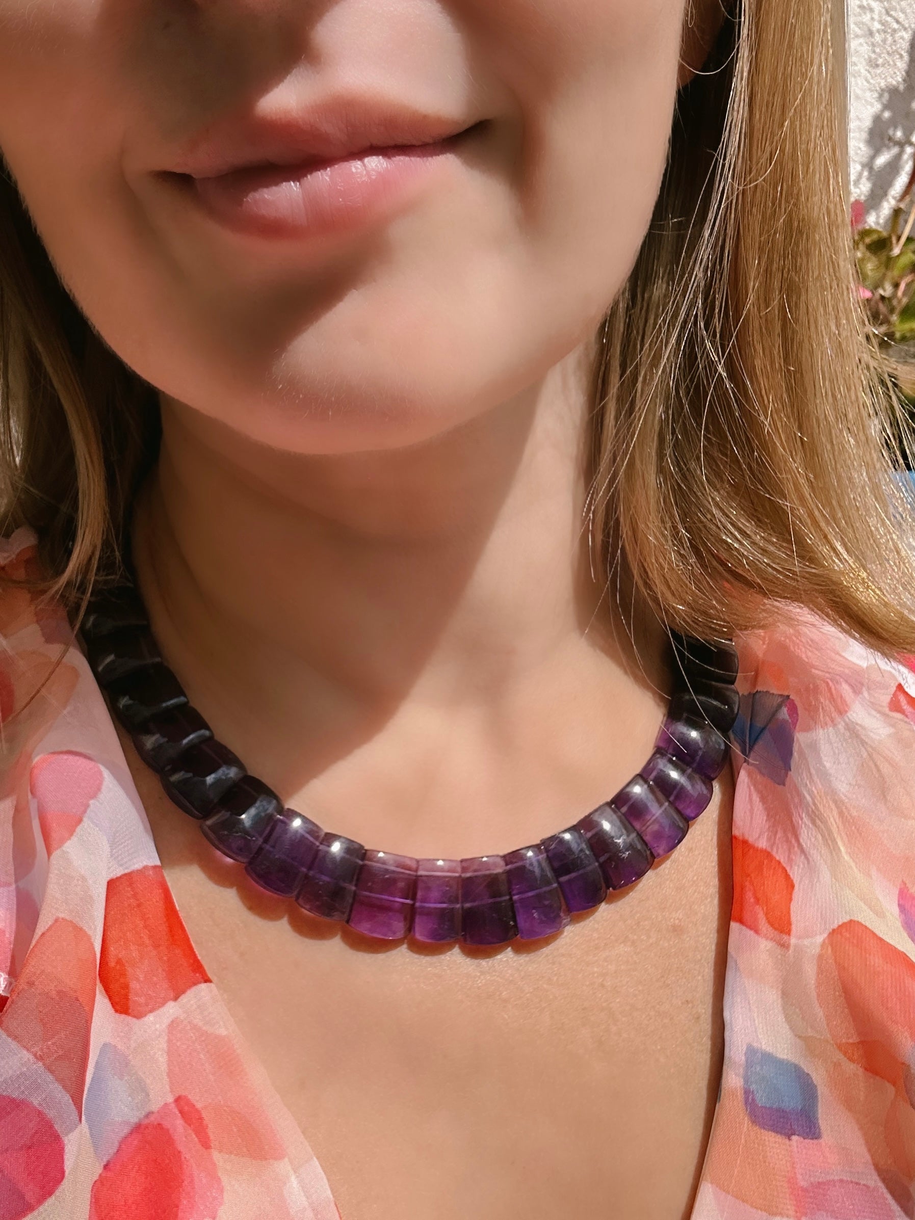 Cleopatra Style Amethyst Choker