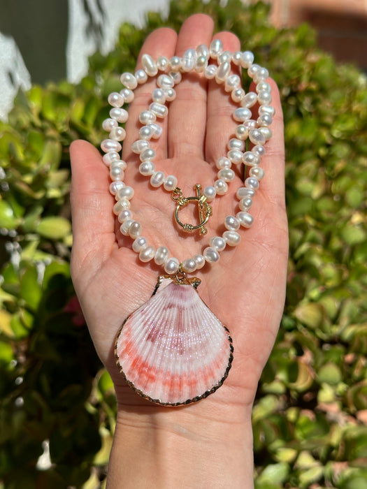 Summer Pearl And Shell Necklace