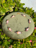 Purple Baroque Pearl & Rainbow Tourmaline Necklace — 14k Gold Filled
