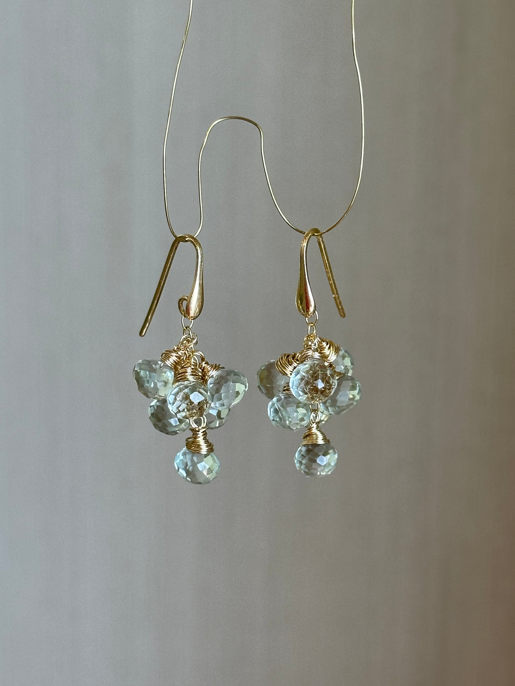 Prasiolite Dangle Earrings