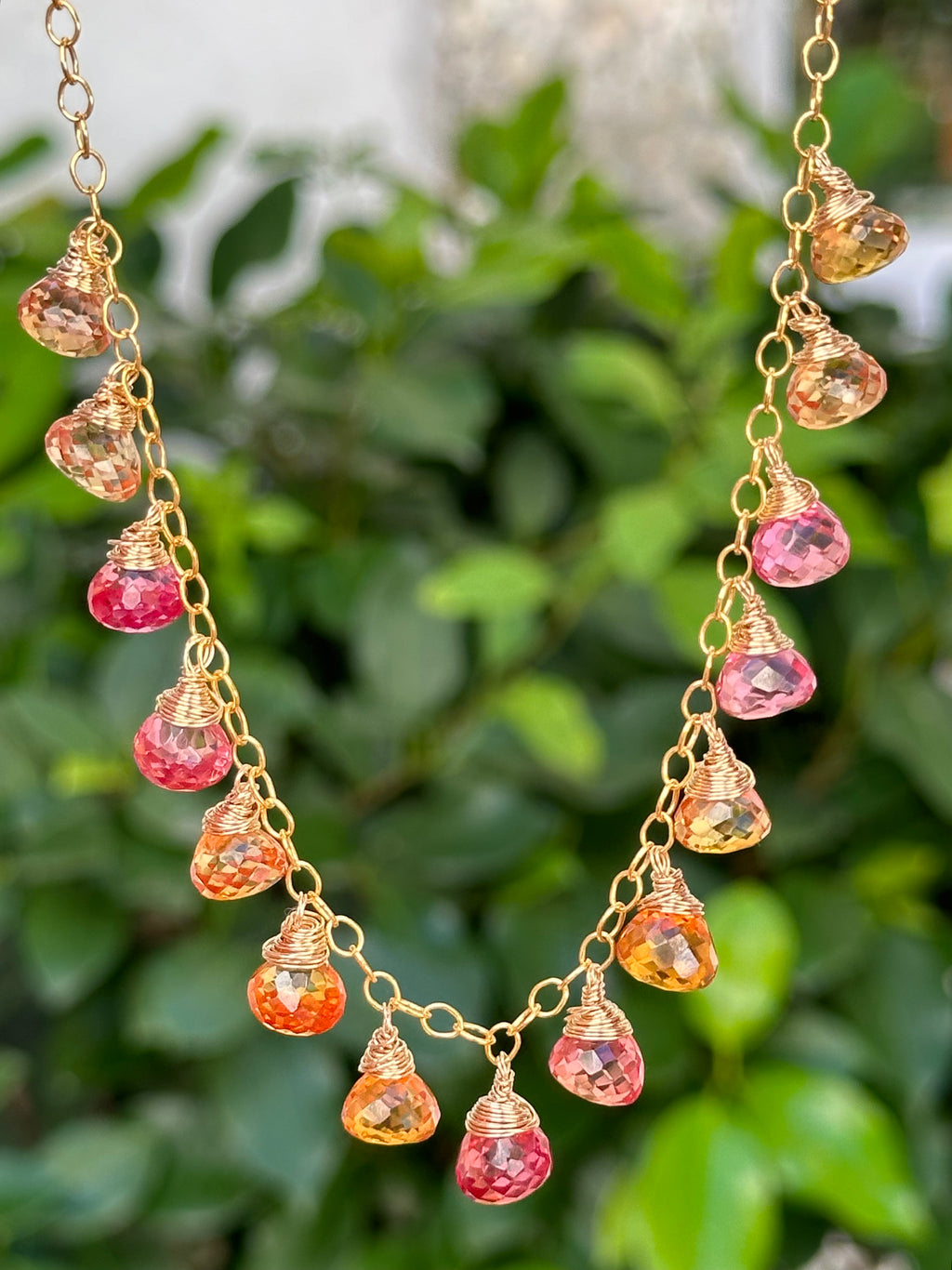 Padparadscha Sapphire Necklace