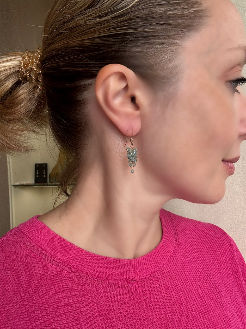 Blue Apatite Drop Earrings