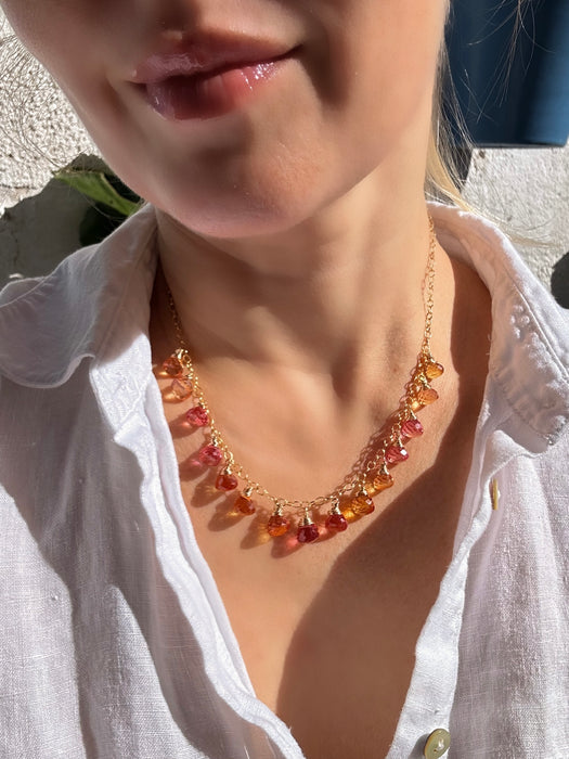 Padparadscha Sapphire Necklace