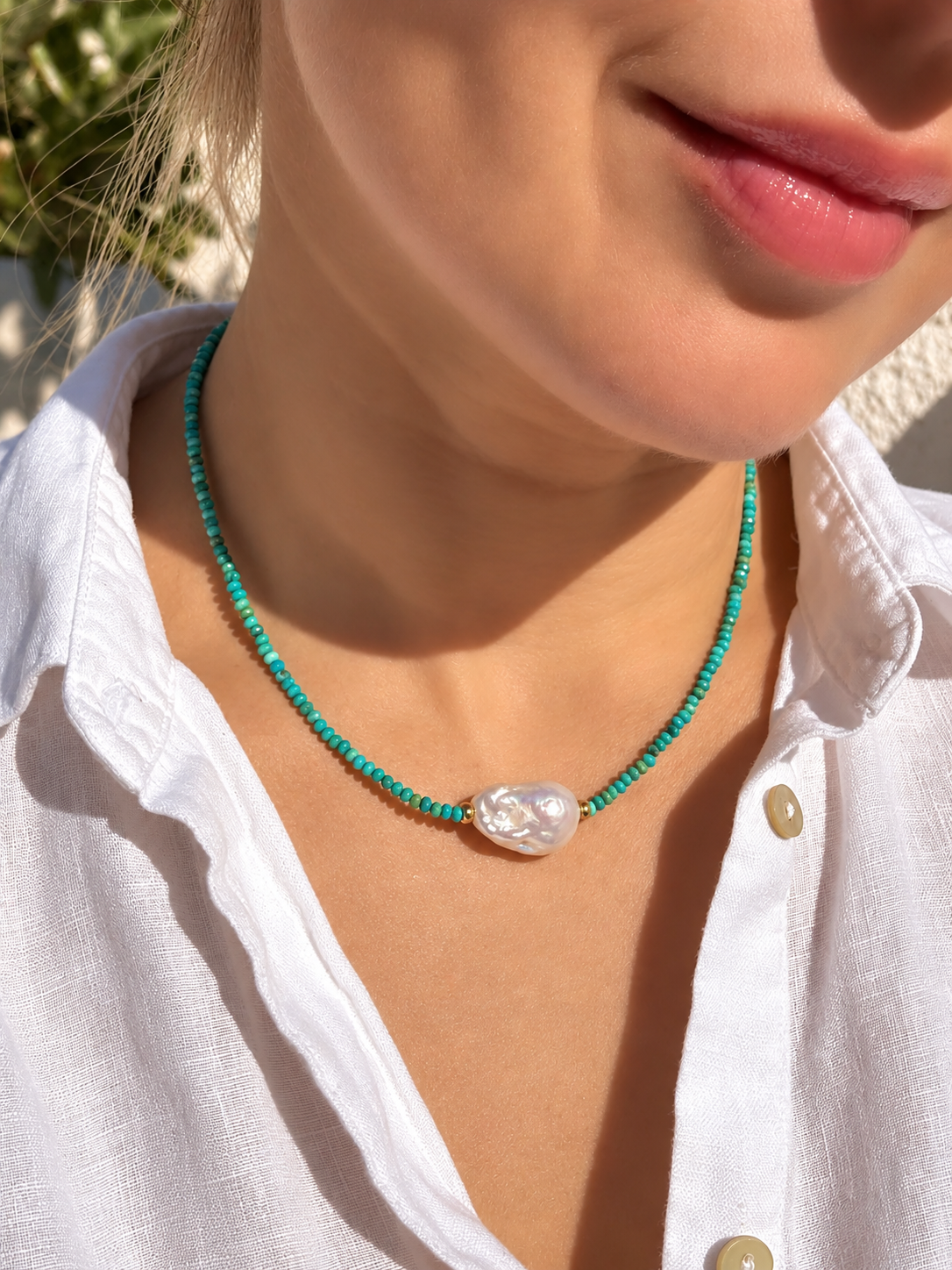 Turquoise Necklace “Naia”