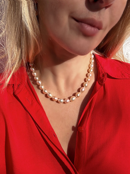 Golden Pearl Necklace