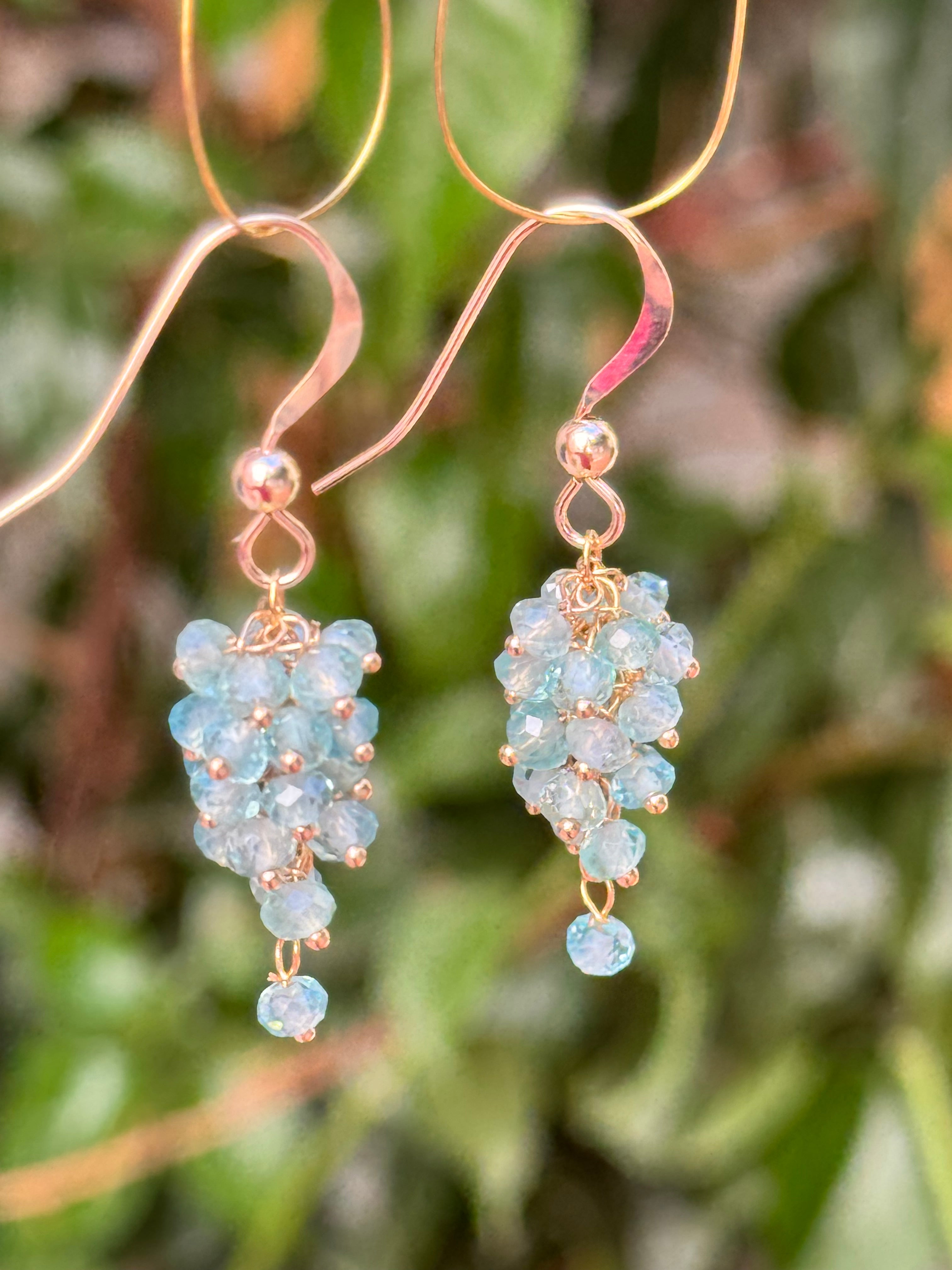 Blue Apatite Drop Earrings