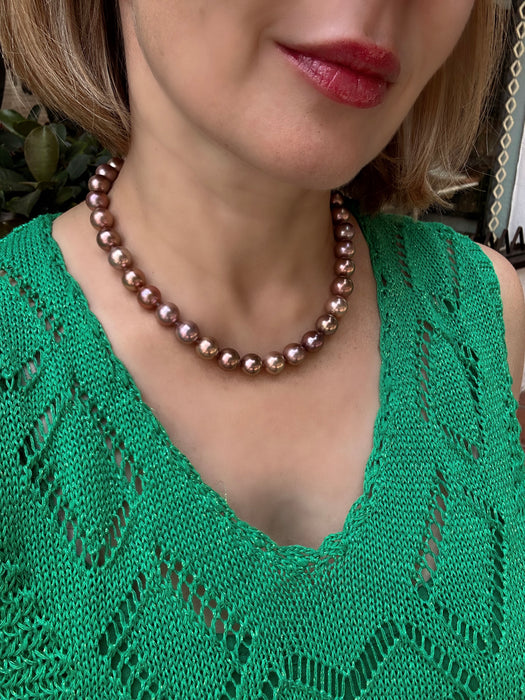 Brown Pearl Necklace