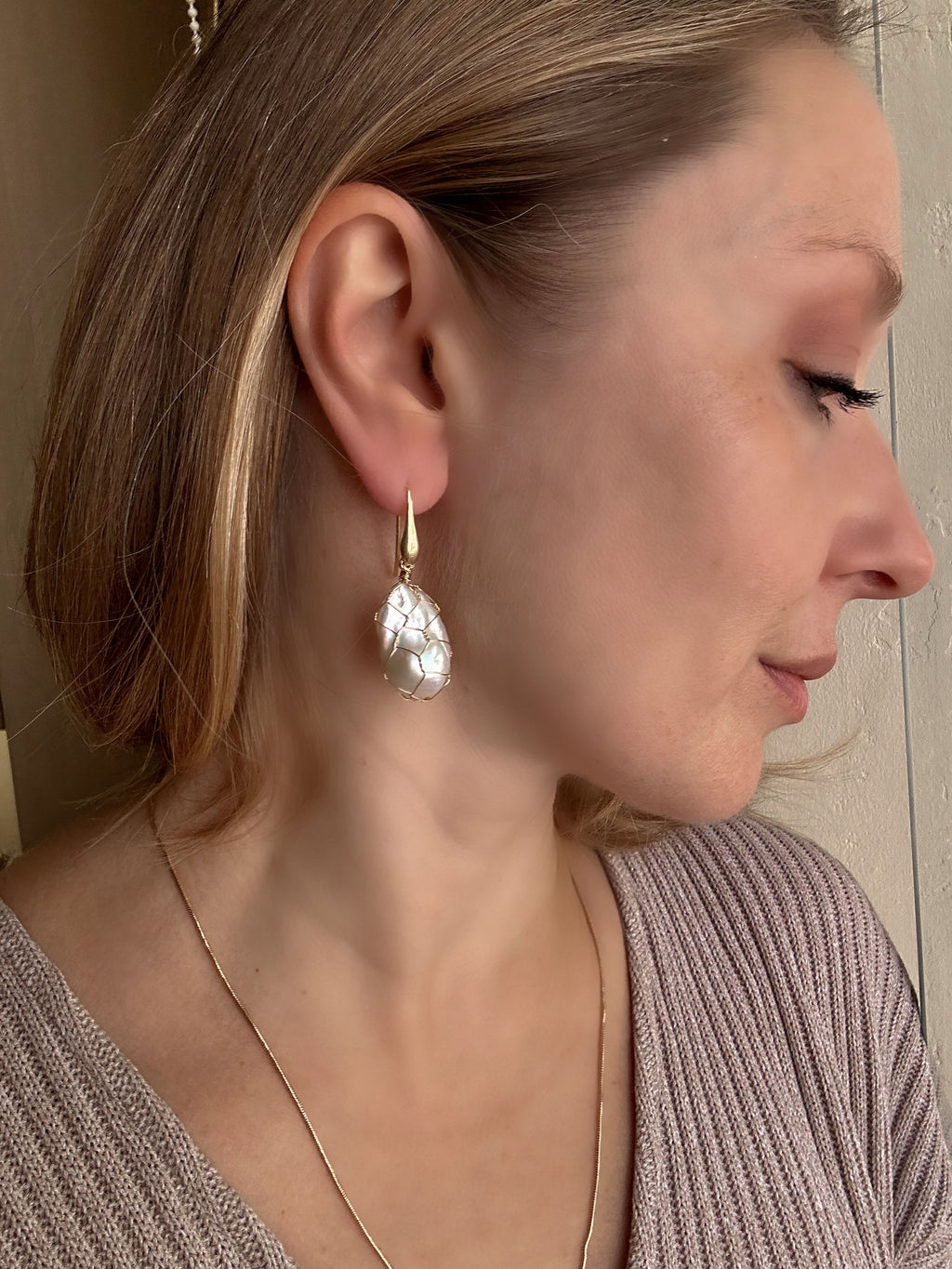 Baroque Pearl Earrings “Catch of the Day”