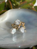 Keshi Pearl Flower Ring “Noemi”