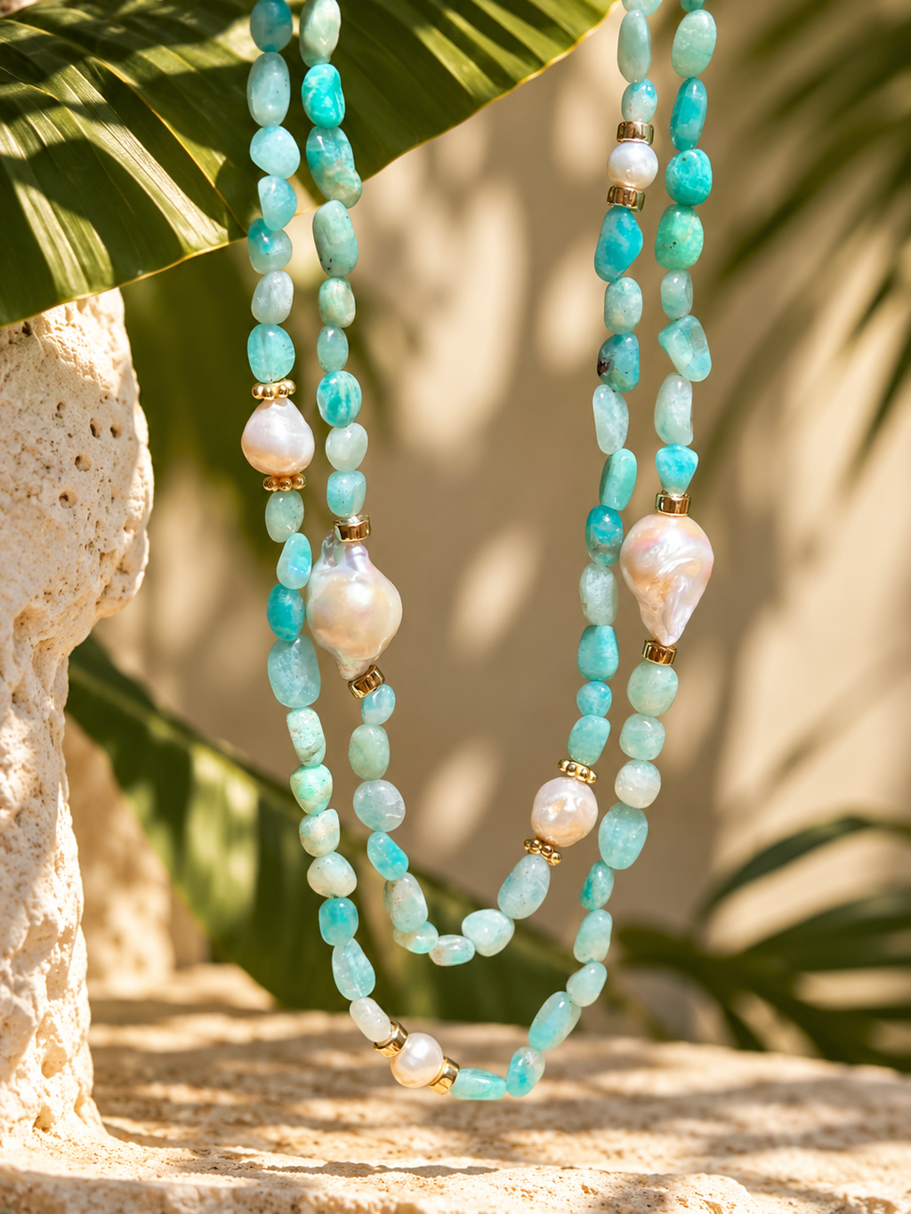 Amazonite Necklace “Taormina”