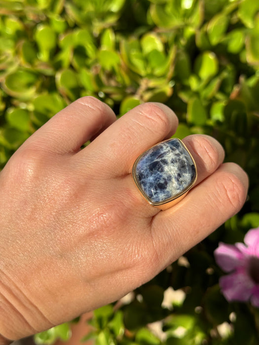 Sodalite Statement Ring