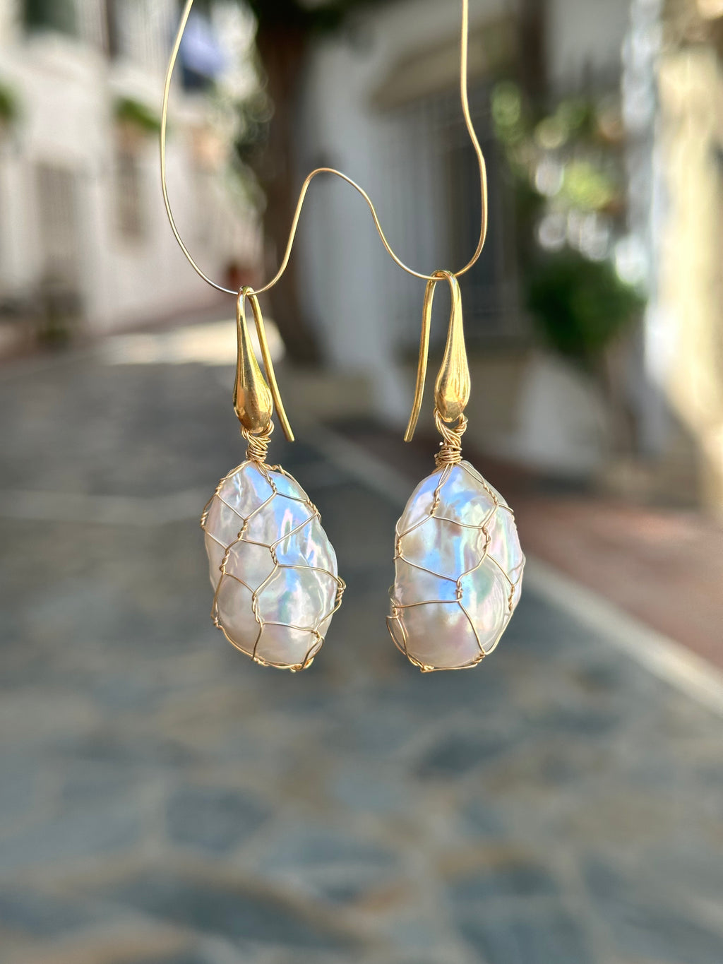 Baroque Pearl Earrings “Catch of the Day”