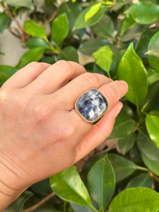 Sodalite Statement Ring