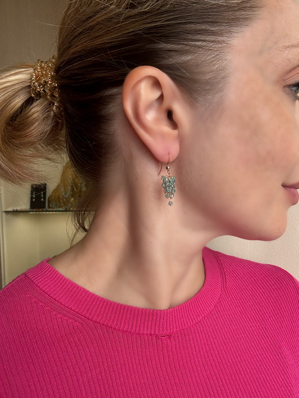 Blue Apatite Drop Earrings