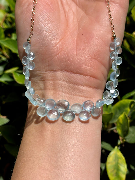 Aquamarine Briolette Necklace