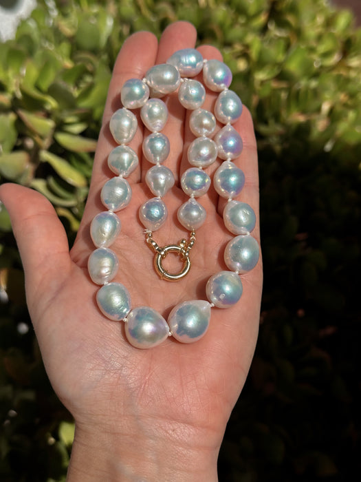 White Edison Pearl Necklace