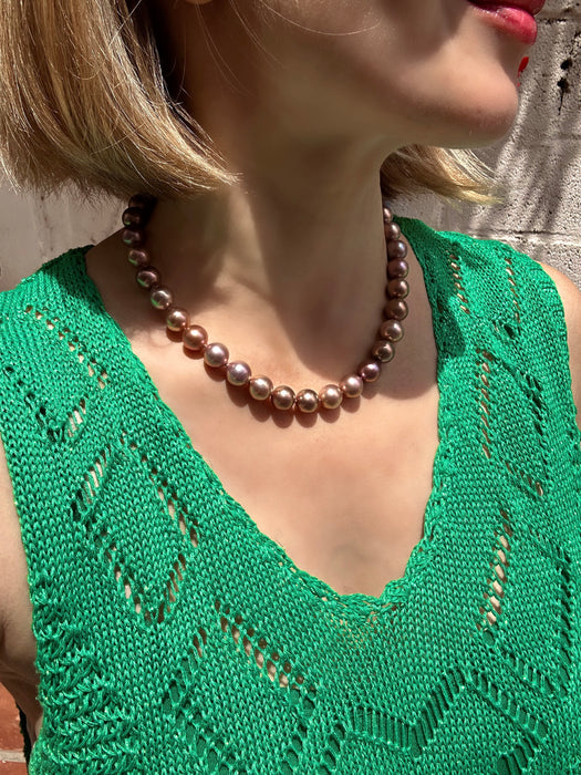 Brown Pearl Necklace