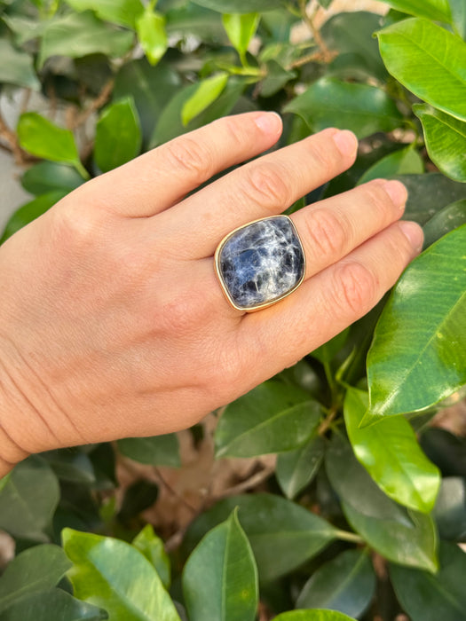 Sodalite Statement Ring