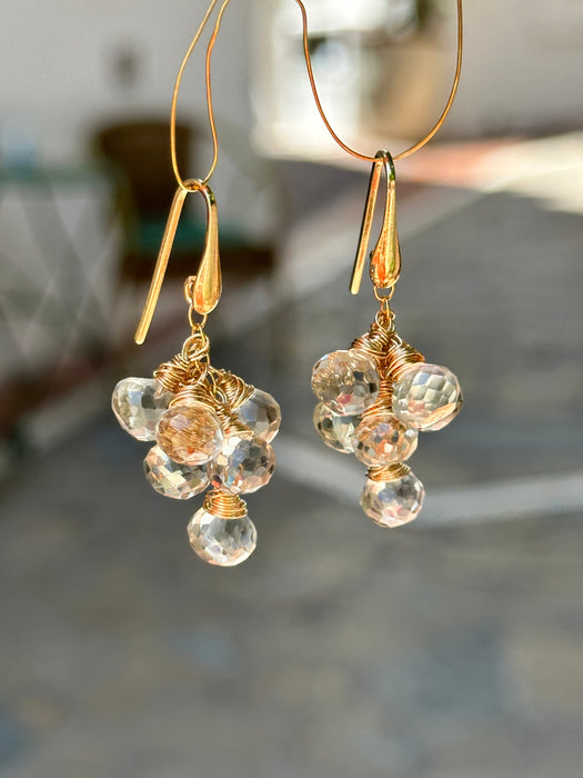 Prasiolite Dangle Earrings