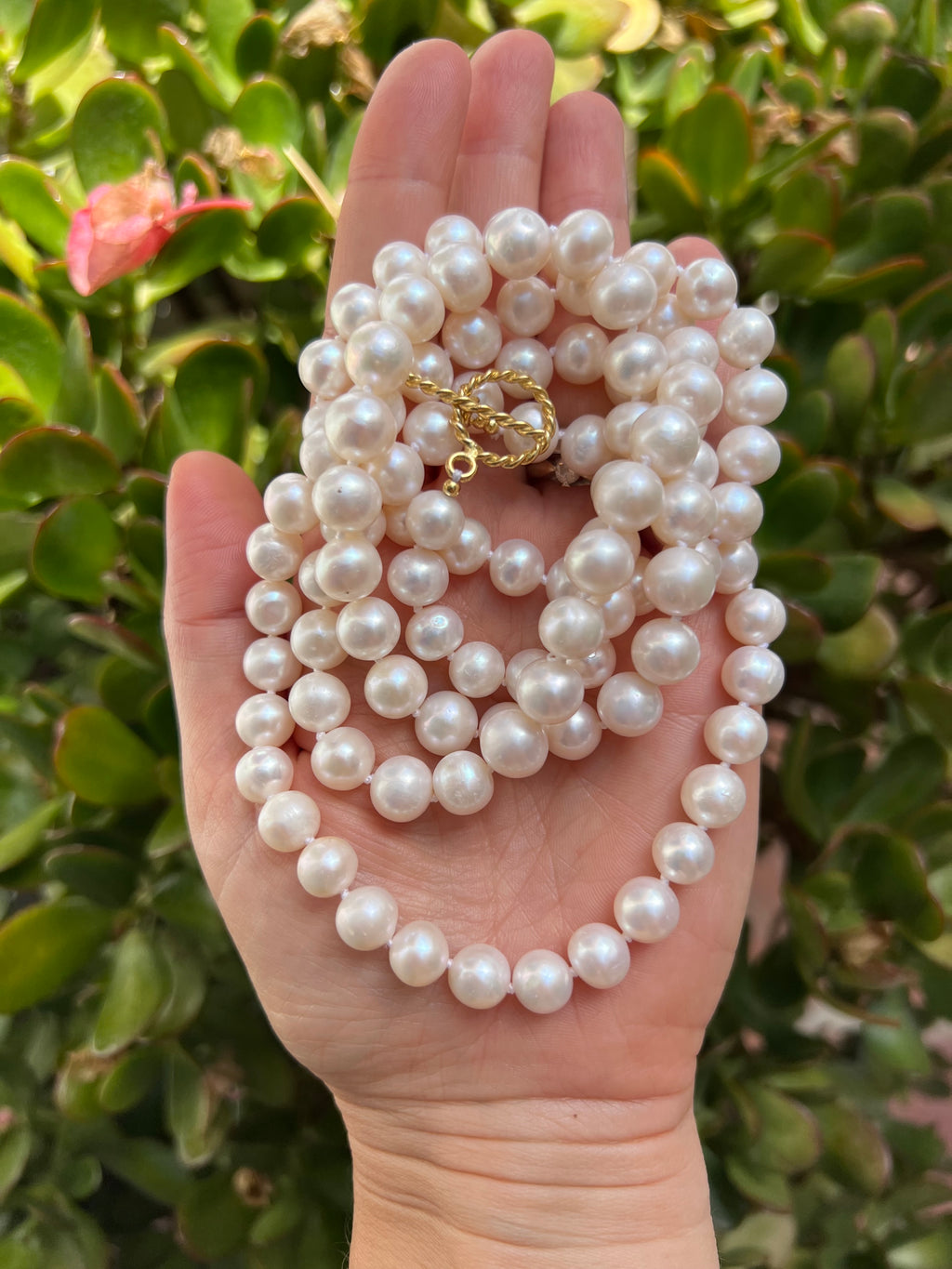 Timeless Classic Long Pearl Necklace