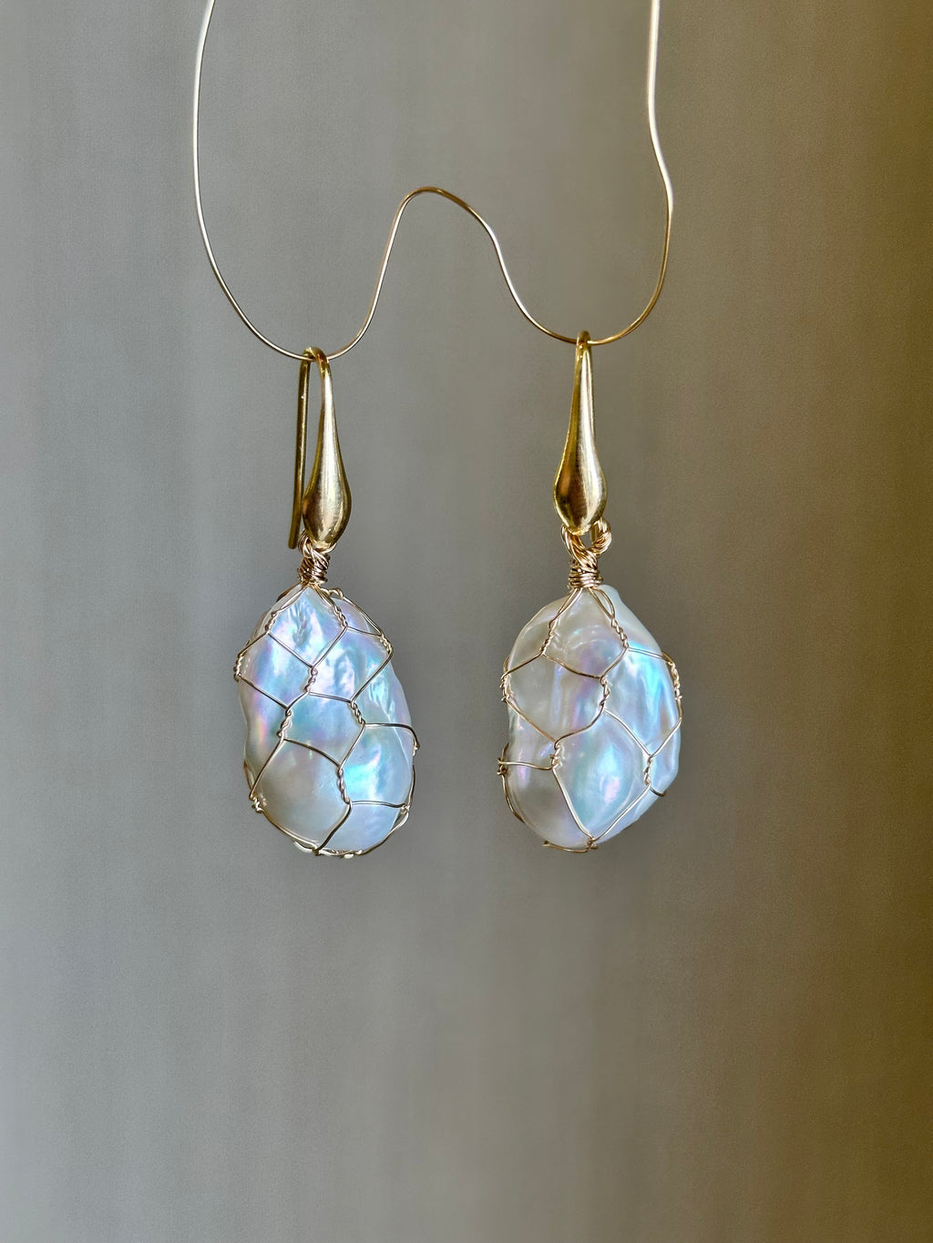 Baroque Pearl Earrings “Catch of the Day”