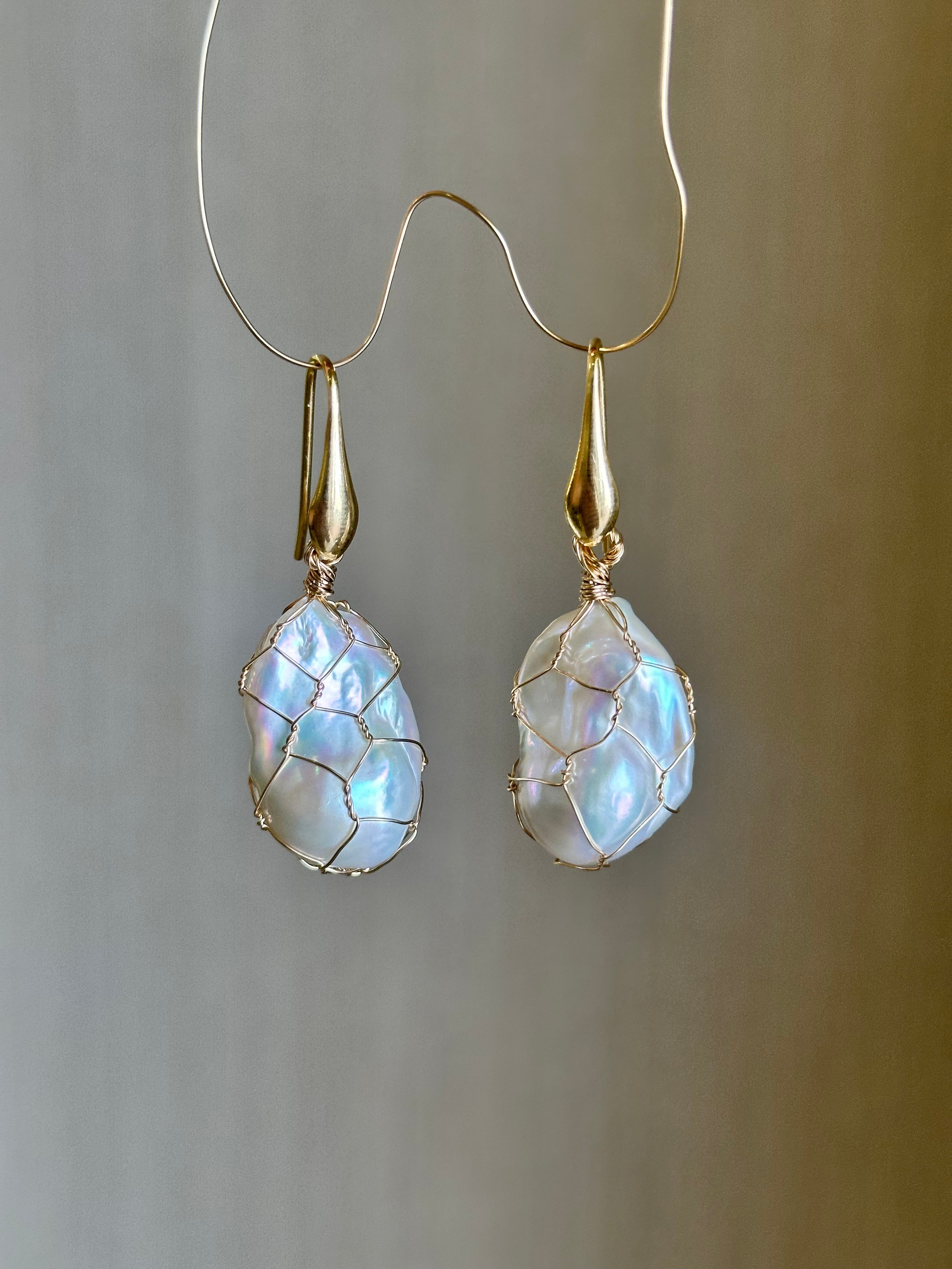 Baroque Pearl Earrings “Catch of the Day”