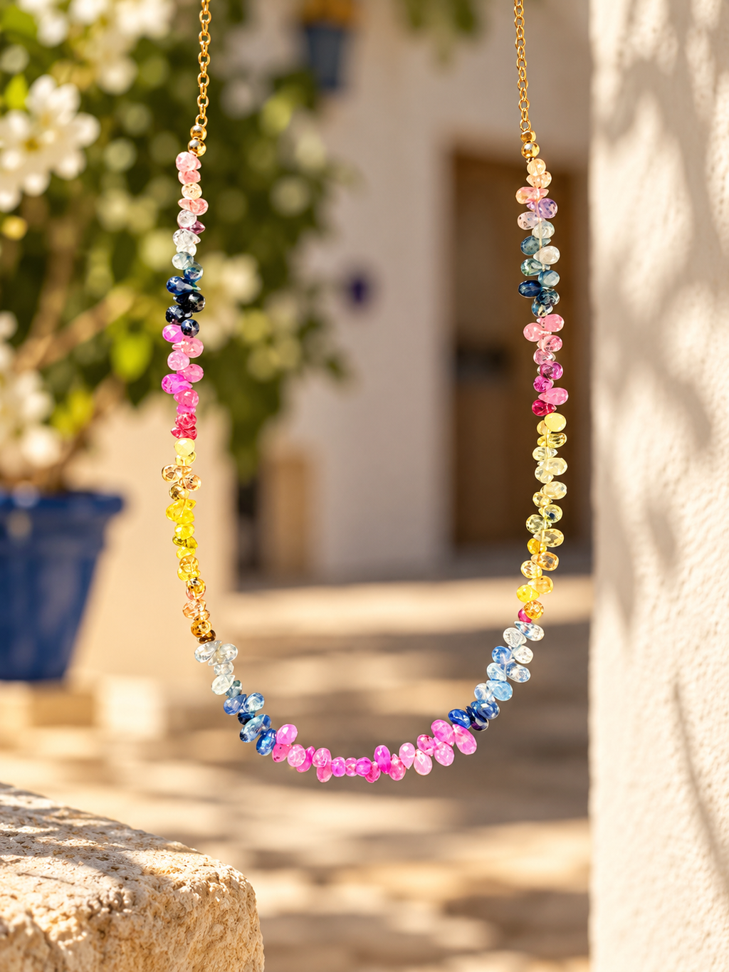 Multicolour Sapphire Necklace