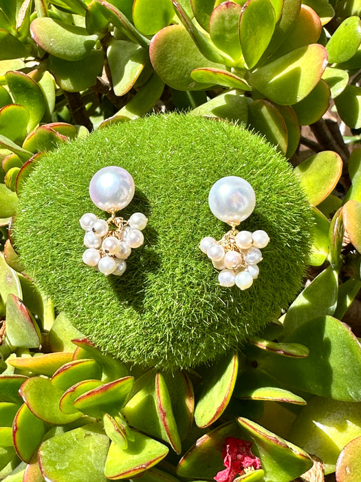 Pearl Cluster Earrings “Jasmin”