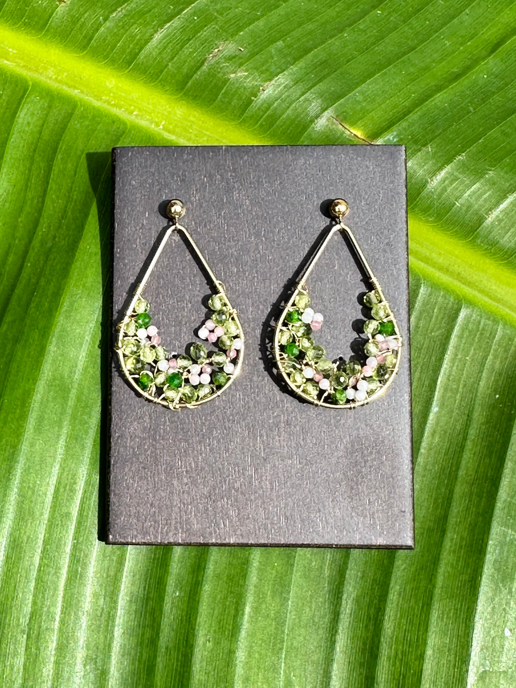 Floral Gemstone Earrings “Jardines Secretos”