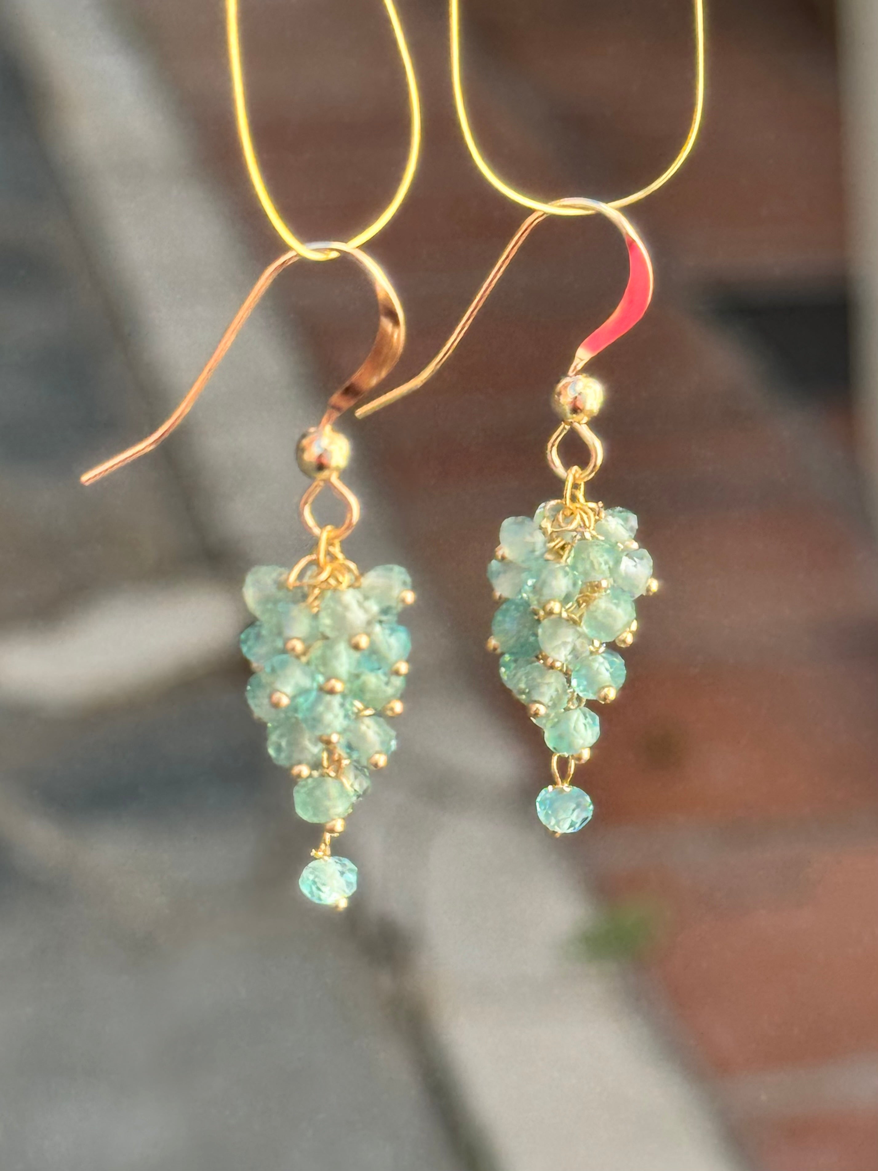 Blue Apatite Drop Earrings