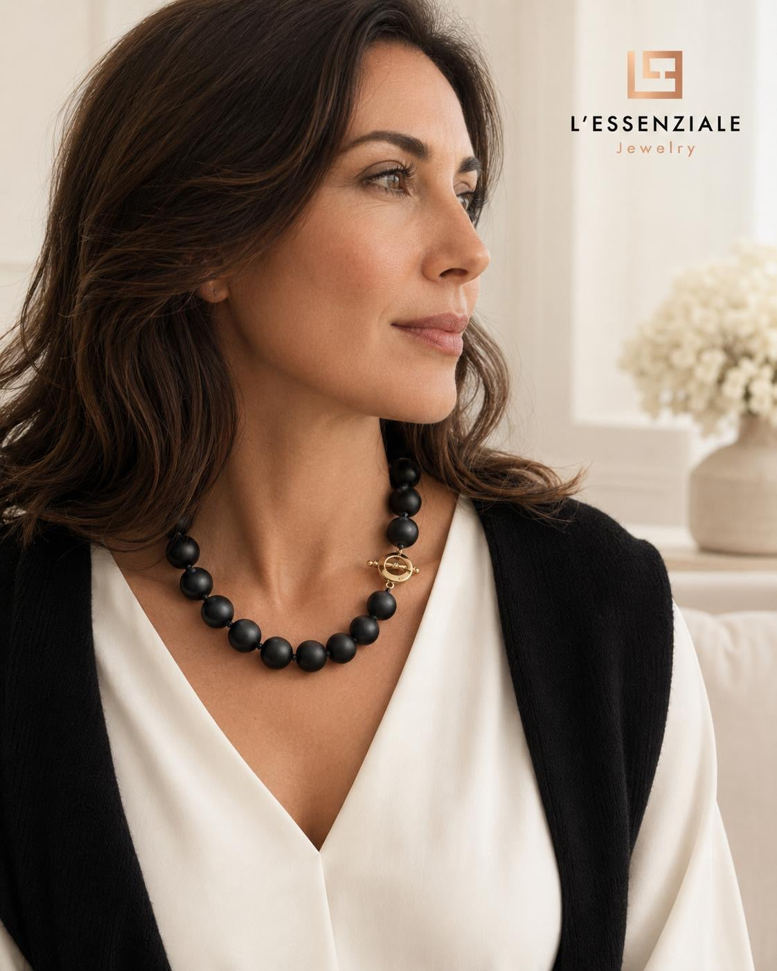 Chunky Matte Onyx Necklace