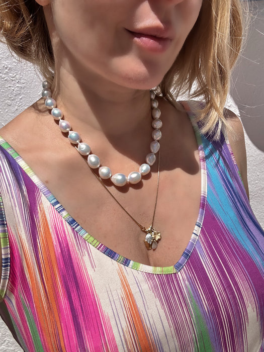 White Edison Pearl Necklace