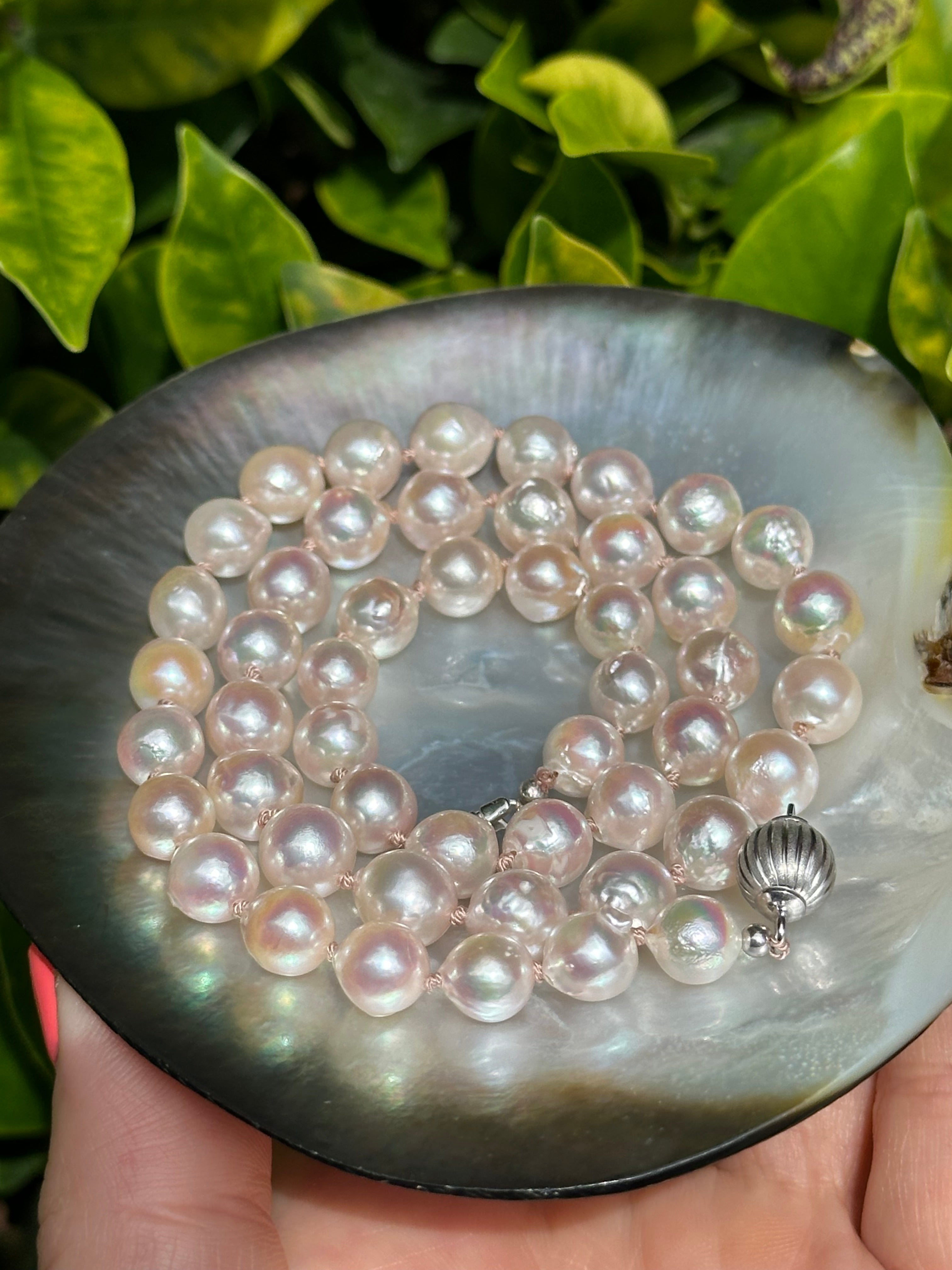 Pink Baroque Akoya Pearl Necklace